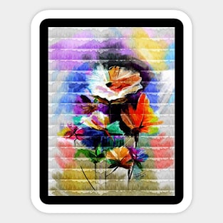 Colorful Flowers Sticker